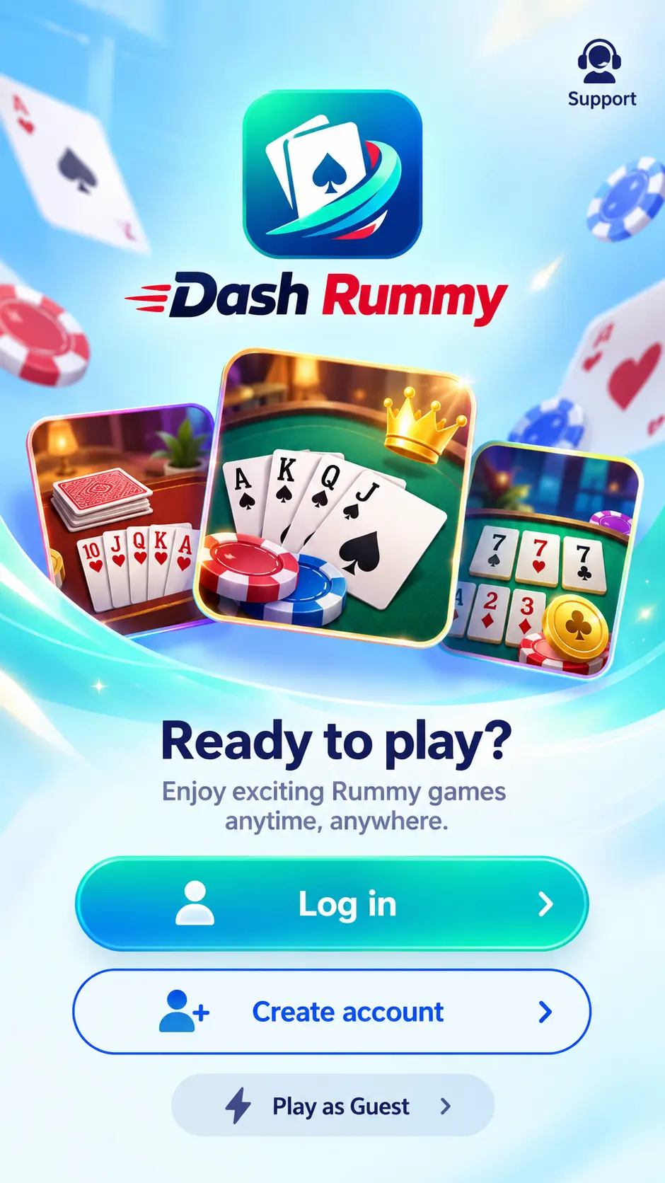 Dash Rummy — sign in